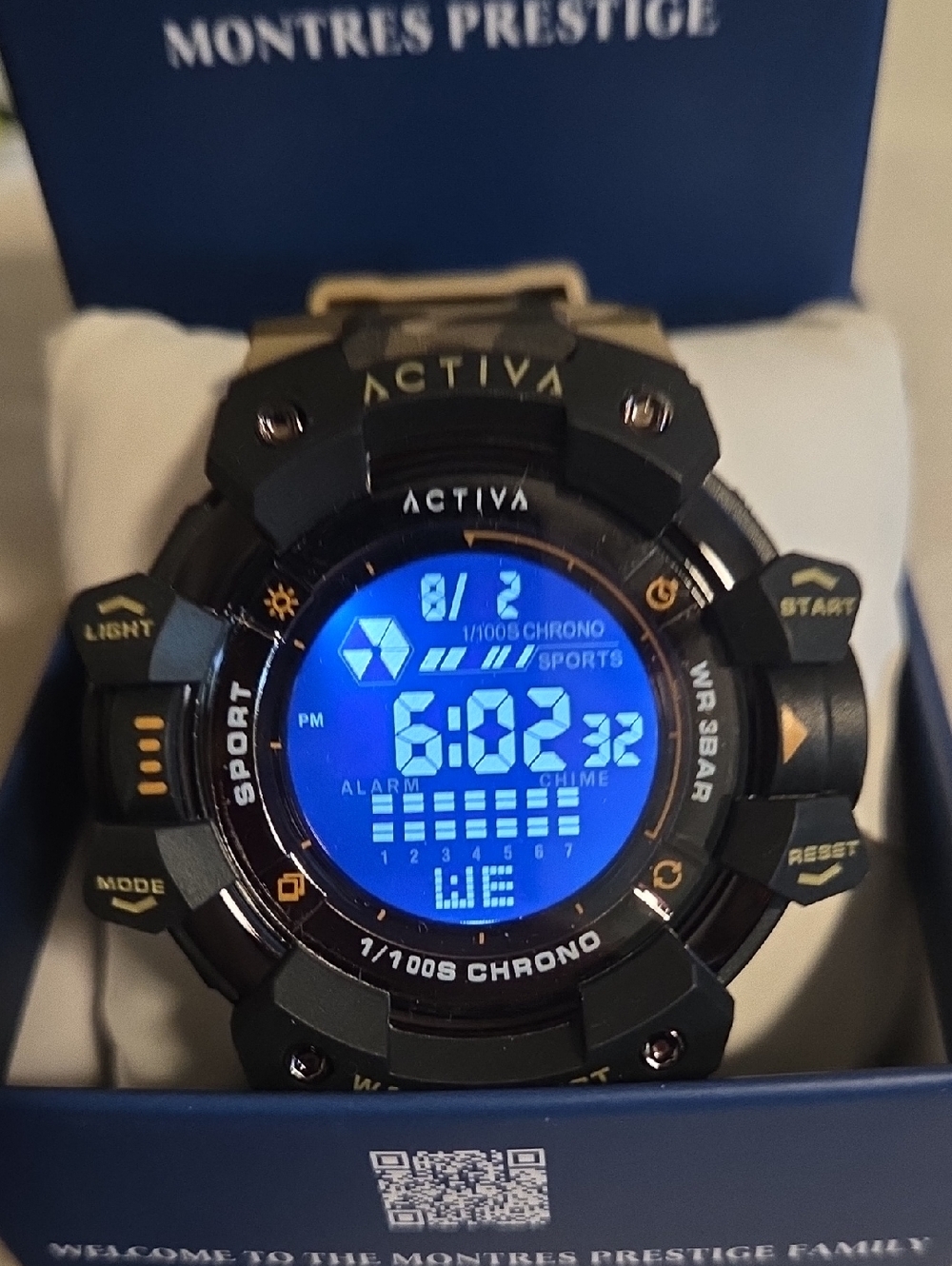 Activa Digital Sport Watch with Blue Backlight